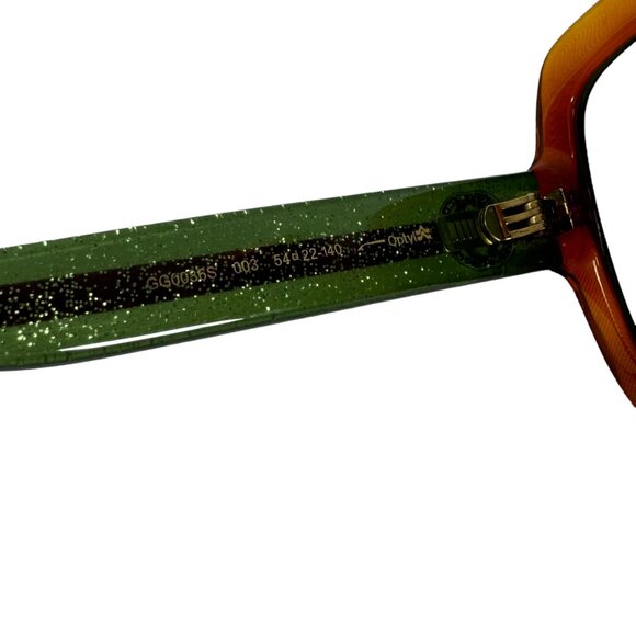 GUCCI GG0036S Acetate/Glitter Brown Front Frame GG & Web Women\'s Sunglasses main image 7